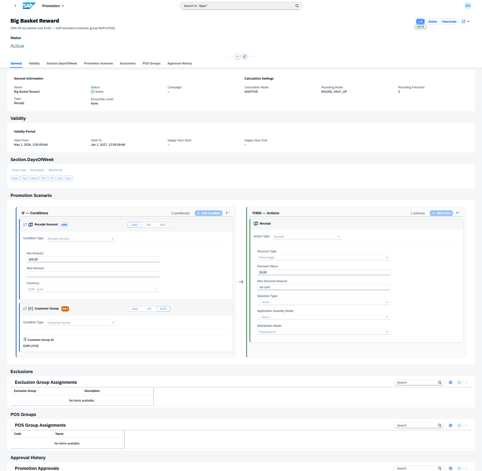 Promotion Builder UI