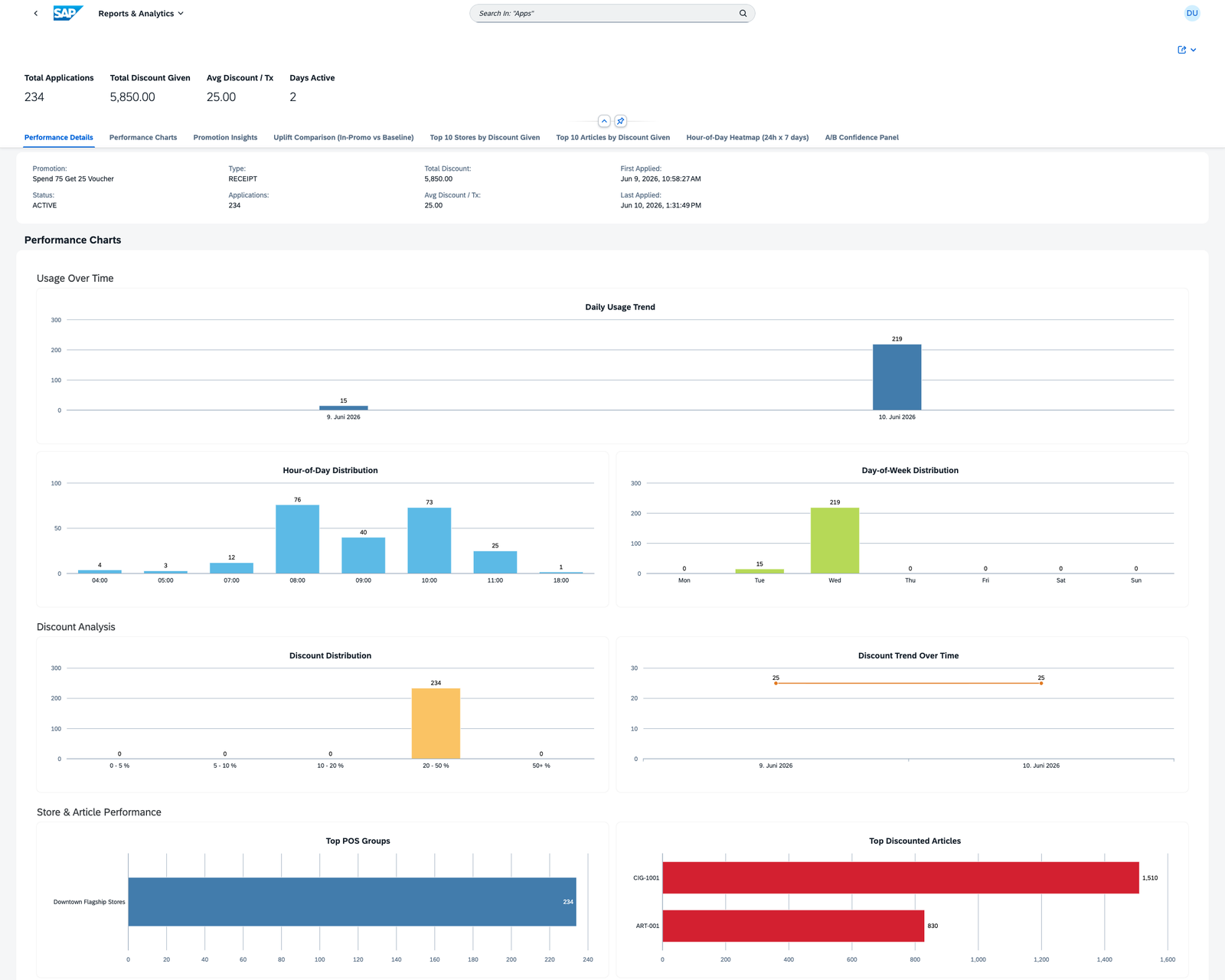 Reports UI